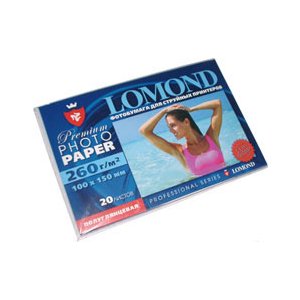 Фотобумага Lomond полуглянцевая (1103302), Semi Glossy,10х15 см, 260 г/м2, 20 л.