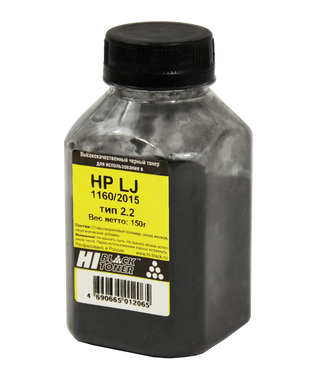Тонер Hi-Black для HP LJ 1160/2015, Тип 2.2, Bk, 150 г, банка