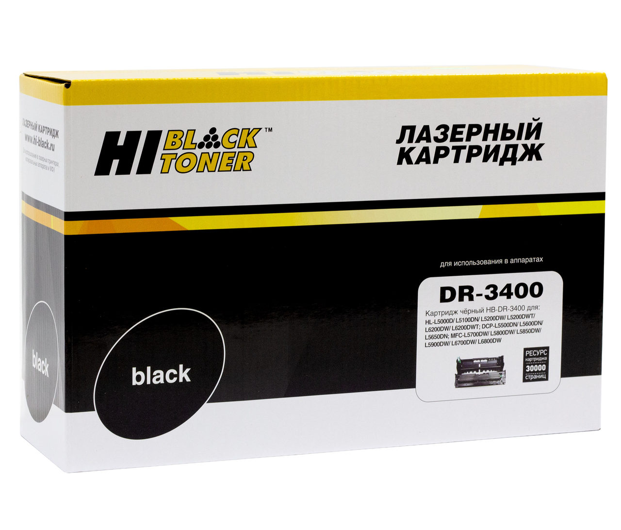 Драм-юнит Hi-Black (HB-DR-3400) для BrotherHL-L5000/5100/5200/6250/6300/6400, 30K