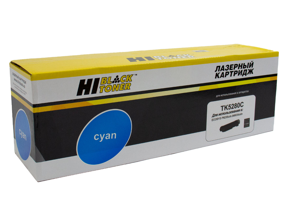 Тонер-картридж Hi-Black (HB-TK-5280C) для Kyocera ECOSYSP6235/M6235/M6635, C, 11K