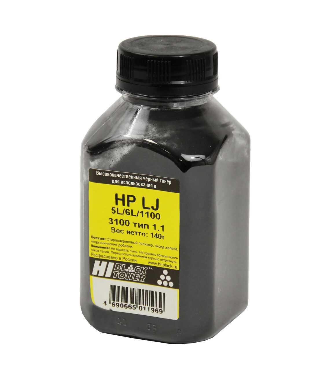 Тонер Hi-Black для HP LJ 5L/6L/1100/3100, Тип 1.1, Bk, 140 г,банка