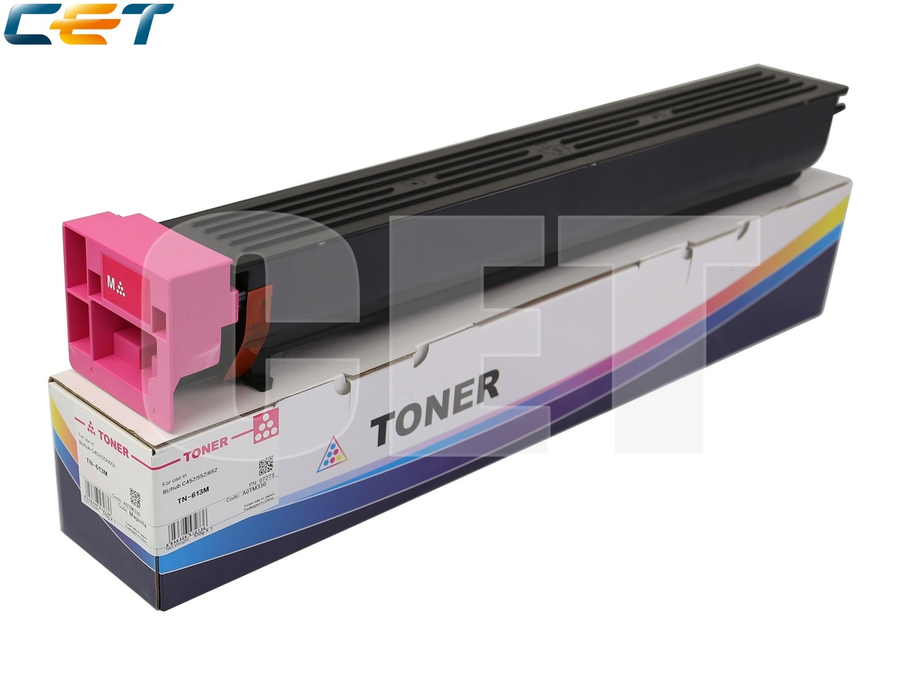 Тонер-картридж TN-613M для KONICA MINOLTA BizhubC452/C552/C652 (CET) Magenta, 510г, 30000 стр., CET7273