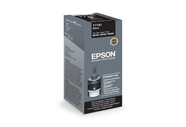 Чернила Epson M100/105/200/205 (O) C13T77414A, black,140ml