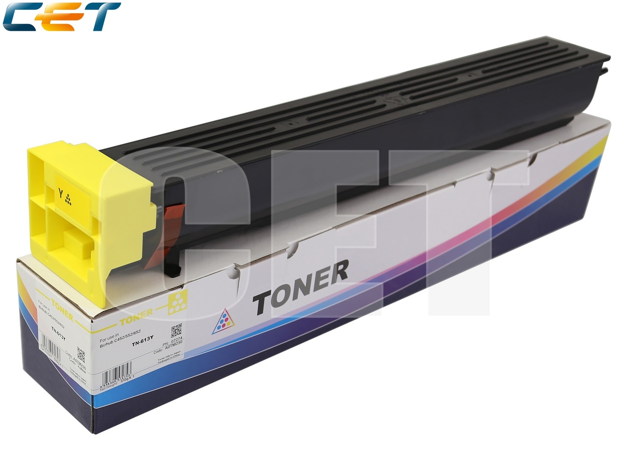 Тонер-картридж TN-613Y для KONICA MINOLTA BizhubC452/C552/C652 (CET) Yellow, 510г, 30000 стр., CET7274