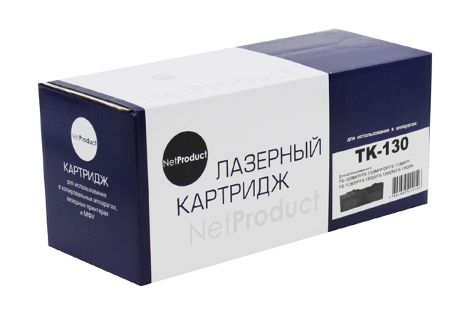Тонер-картридж NetProduct (N-TK-130) для KyoceraFS-1028MFP/DP/1300D, 7,2K