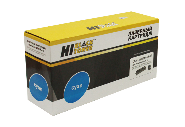 Тонер-картридж Hi-Black (HB-C9701/Q3961A) для HP CLJ1500/2500/Canon LBP2410/MF8170, C, 4K