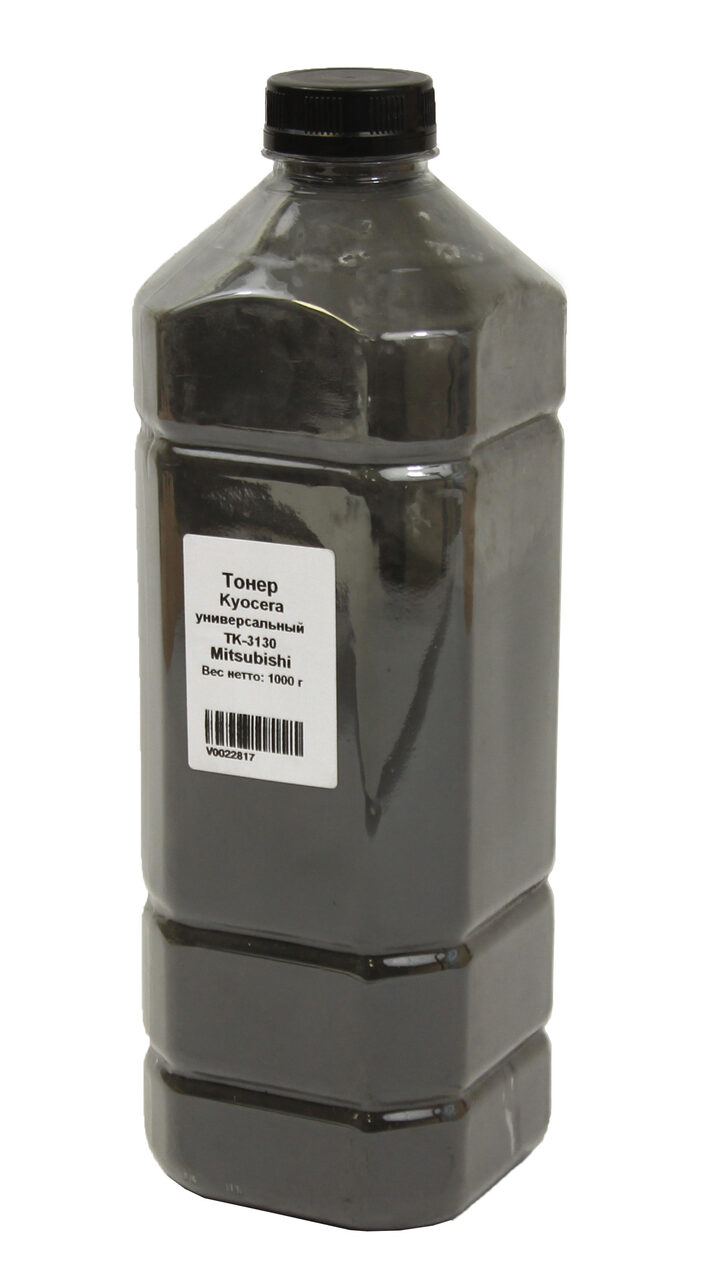 Тонер Delacamp Универсальный для Kyocera TK-3130(UT19F5A), Bk, 1 кг, канистра