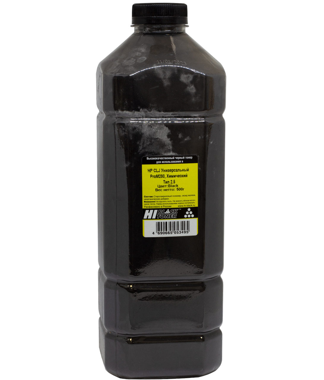 Тонер Hi-Black Универсальный для HP CLJ ProM280,Химический, Тип 2.5, Bk, 500 г, канистра
