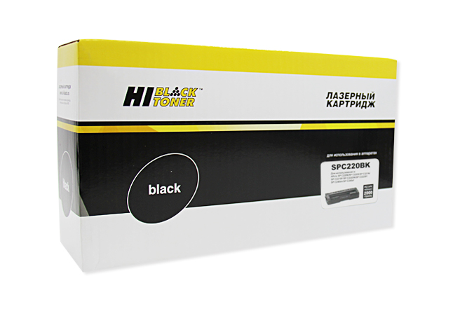 Картридж Hi-Black (HB-SPC220Bk) для Ricoh AficioSPC220DN/C221DN/C222SF/C240DN, Bk, 2K