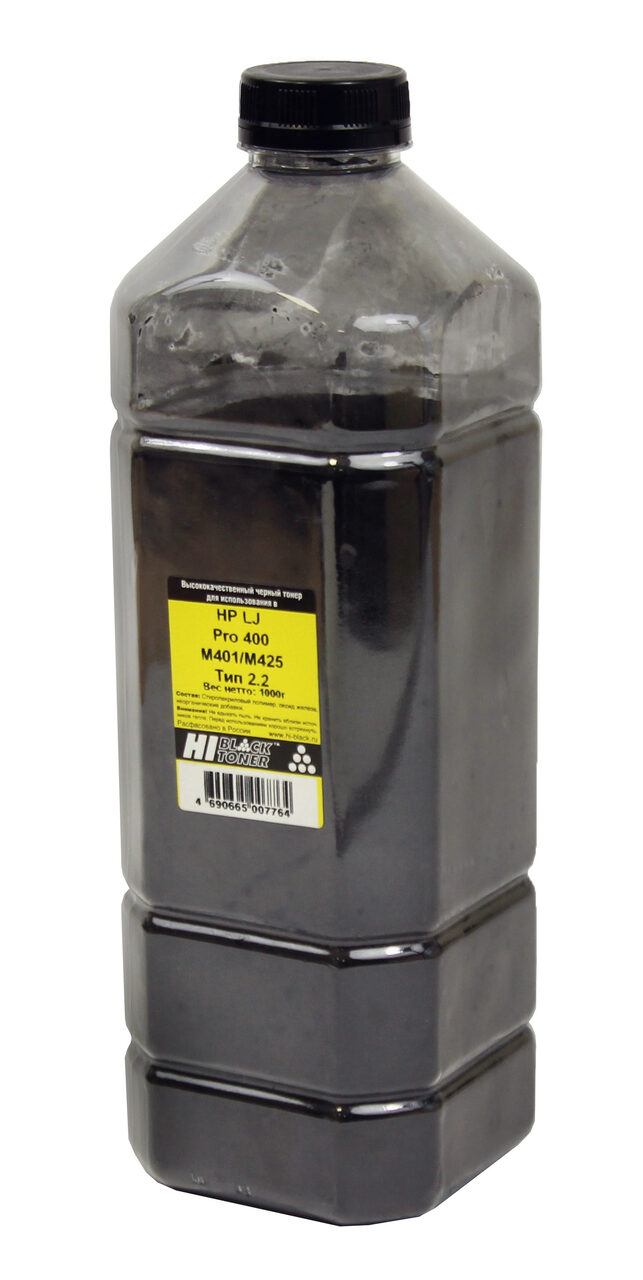Тонер Hi-Black для HP LJ Pro 400 M401/M425, Тип 2.2, Bk, 1 кг,канистра