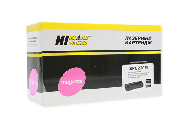 Картридж Hi-Black (HB-SPC220M) для Ricoh AficioSPC220DN/C221DN/C222SF/C240DN, M, 2K