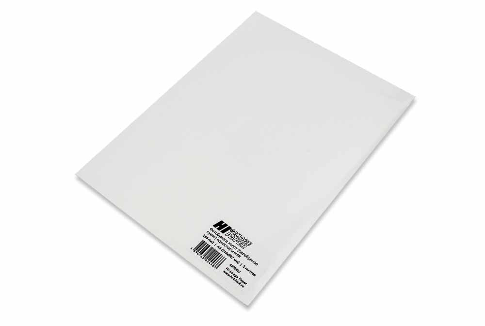 Холст Hi-Image Paper (серебряное сукно) для струйной печати,1-сторон., A4, 260 г/м2, 5 л.