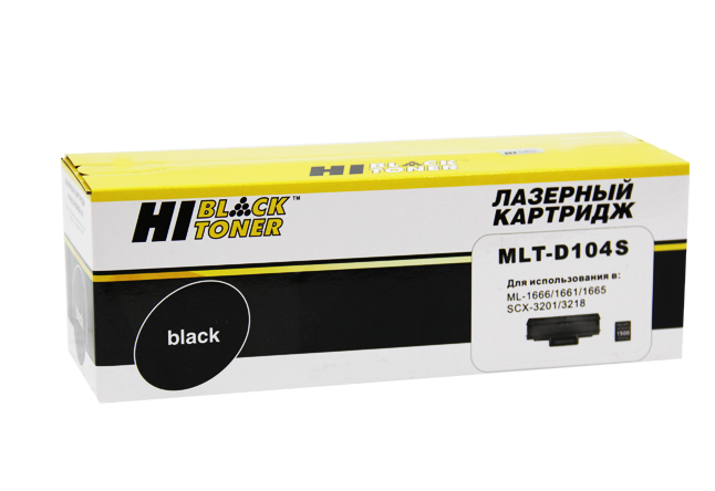 Картридж Hi-Black (HB-MLT-D104S) для SamsungML-1660/1665/1860/SCX-3200/3205/3207, 1,5K