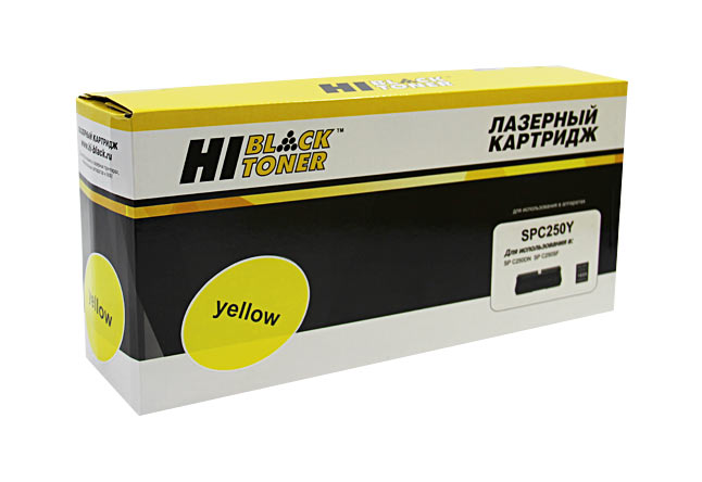 Картридж Hi-Black (HB-SPC250Y) для Ricoh Aficio SPC250DN/C250SF/C260/C260/C261SF, Y, 1,6K