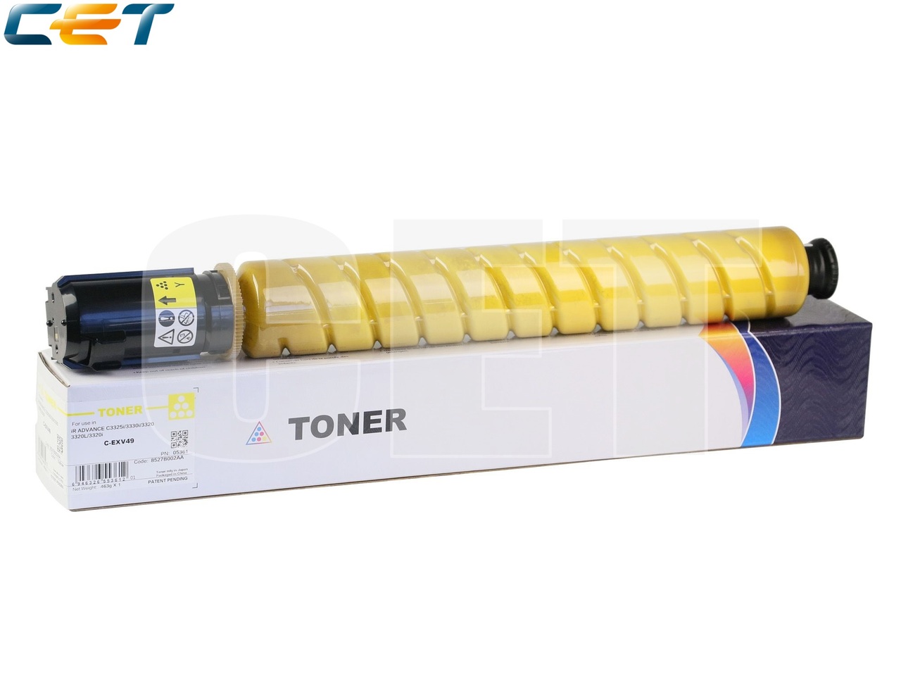 Тонер-картридж (CPP, TF8) для CANON iR ADVANCE C3325i(CET) Yellow, 463г, CET5361