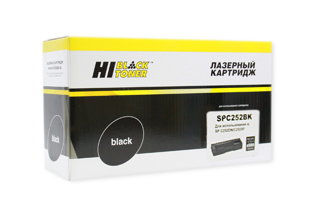 Картридж Hi-Black (HB-SPC252Bk) для Ricoh AficioSPC252DN/C252SF/SPC262DNw/SPC262SFNw, Bk, 6,5K
