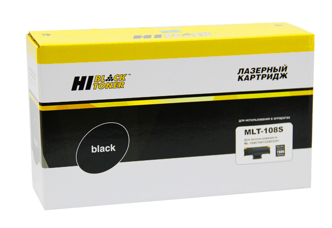 Картридж Hi-Black (HB-MLT-D108S) для SamsungML-1640/1641/2240/2241, 1,5K