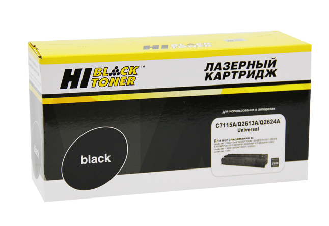 Картридж Hi-Black (HB-C7115A/Q2613A/Q2624A) для HP LJ1200/1300/1150, Универсальный, 2,5K