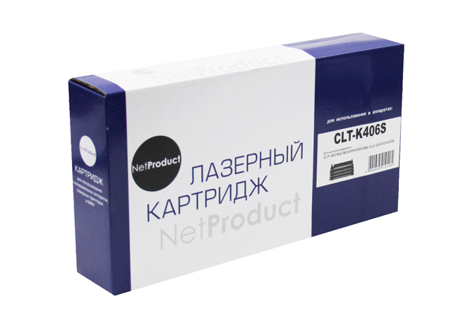 Тонер-картридж NetProduct (N-CLT-K406S) для SamsungCLP-360/365/368/CLX-3300/3305, Bk,1,5K