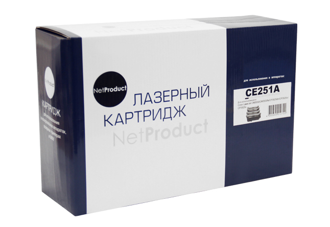 Картридж NetProduct (N-CE251A) для HP CLJ CP3525/CM3530,Восстановленный, C, 7K