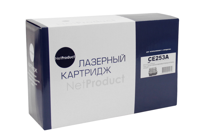 Картридж NetProduct (N-CE253A) для HP CLJ CP3525/CM3530,Восстановленный, M, 7K
