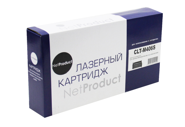 Тонер-картридж NetProduct (N-CLT-M406S) для SamsungCLP-360/365/368/CLX-3300/3305, M, 1K