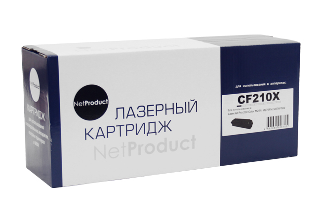 Картридж NetProduct (N-CF210X) для HP CLJ Pro 200M251/MFPM276, №131X, Bk, 2,4K