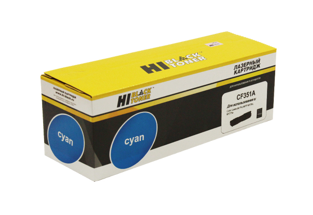 Тонер-картридж Hi-Black (HB-CF351A) для HP CLJ Pro MFPM176N/M177FW, C, 1K