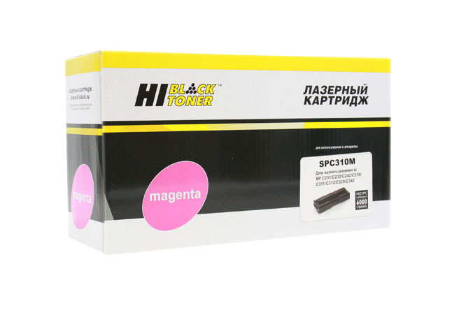 Картридж Hi-Black (HB-SPC310M) для Ricoh AficioSPC231/232/242/310/311/312/320, M, 6K