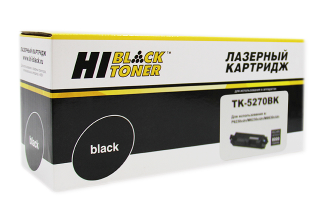 Тонер-картридж Hi-Black (HB-TK-5270BK) для KyoceraM6230cidn/M6630/P6230cdn, Bk, 8K
