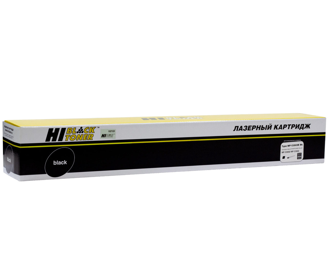 Тонер-картридж Hi-Black (HB-Type MPC3502E BK) для RicohMPС 3002/C3502, Bk, 28К
