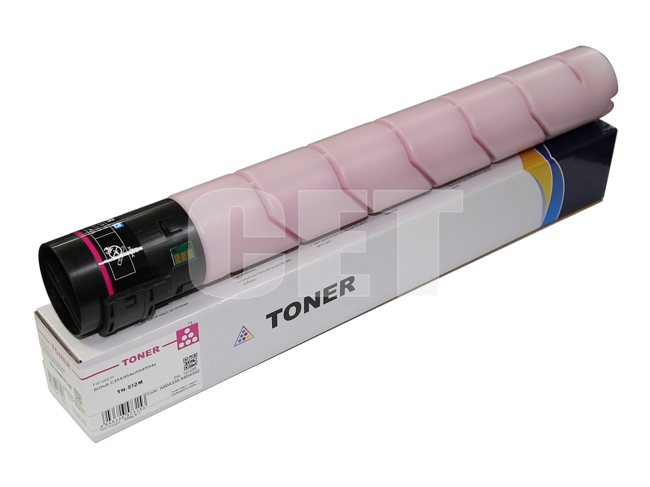 Тонер-картридж (CPT) TN-512M для KONICA MINOLTA BizhubC454/554/454e/554e (CET) Magenta, 514г, 26000 стр.,CET141256