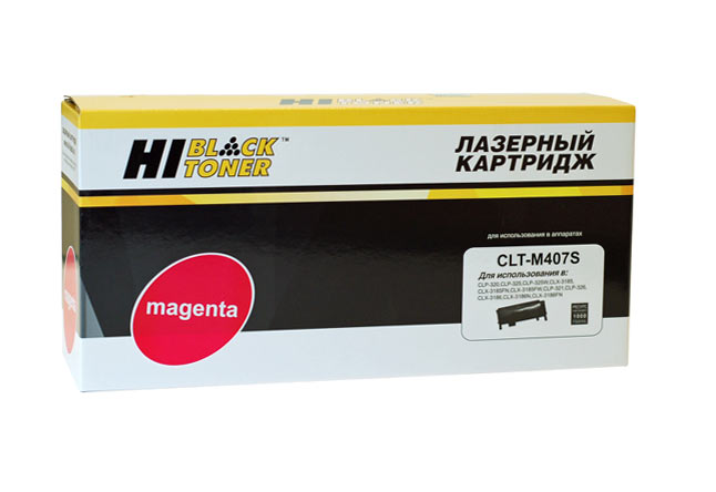 Тонер-картридж Hi-Black (HB-CLT-M407S) для SamsungCLP-320/320n/325/CLX-3185, M, 1K