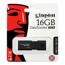 Память USB 3.0 16 GB Kingston DataTraveler 100 G3, черный(DT100G3/16GB)