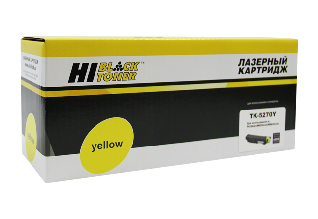 Тонер-картридж Hi-Black (HB-TK-5270Y) для KyoceraM6230cidn/M6630/P6230cdn, Y, 6K