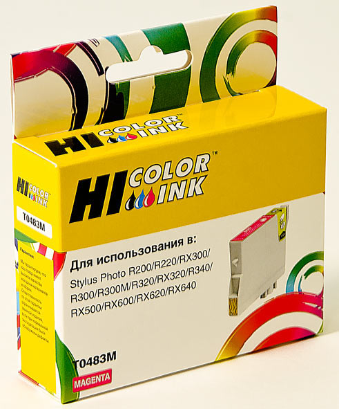 Картридж Hi-Black (HB-T0483) для Epson Stylus PhotoR200/R300/RX500/RX600, M