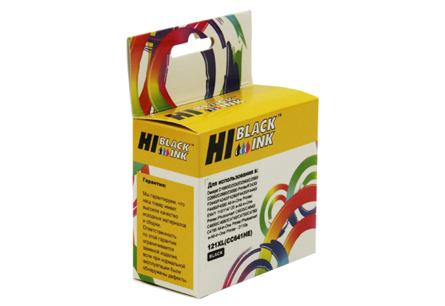 Картридж Hi-Black (HB-CC641HE) для HP DJ F4283/D2563,№121XL, Bk