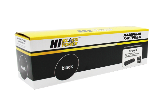 Картридж Hi-Black (HB-CF540X) для HP CLJ ProM254nw/dw/M280nw/M281fdn/M281fdw, Bk, 3,2K