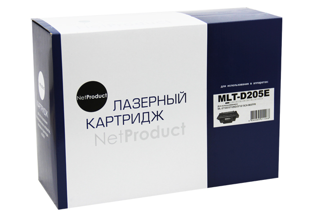 Картридж NetProduct (N-MLT-D205E) для SamsungML-3710/SCX-5637, 10K