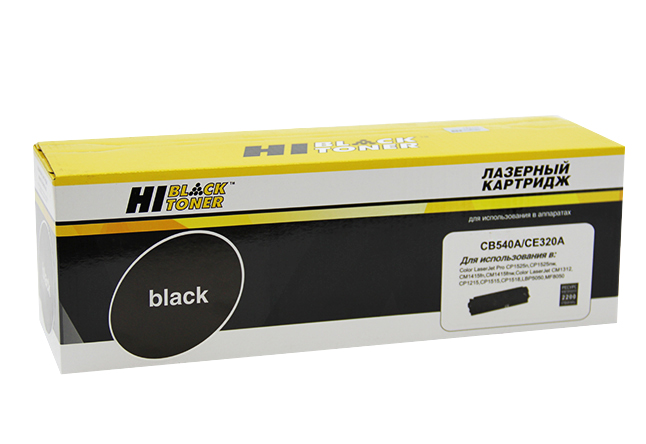 Картридж Hi-Black (HB-CB540A/CE320A) для HP CLJCM1300/CM1312/CP1210/CP1525, Bk, 2,2K