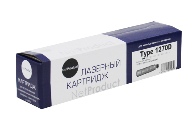 Тонер-картридж NetProduct (N-Type 1270D) для Ricoh Aficio1515/F/PS/MF, туба, 7K