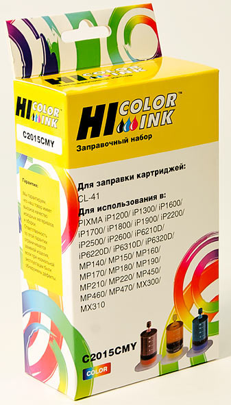 Заправочный набор Hi-Black для Canon CL-41, Color, 3x20 мл.
