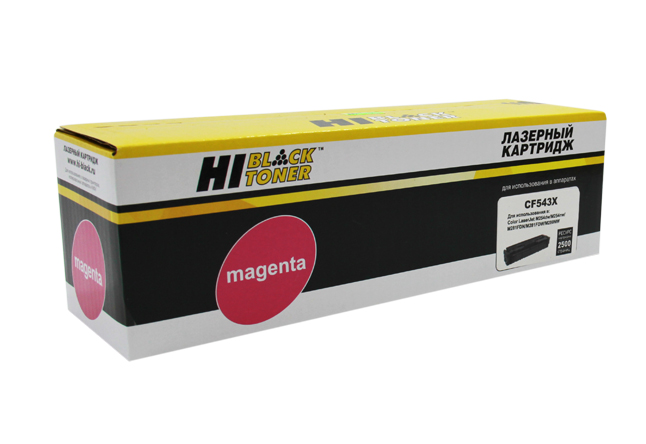 Картридж Hi-Black (HB-CF543X) для HP CLJ ProM254nw/dw/M280nw/M281fdn/M281fdw, M, 2,5K