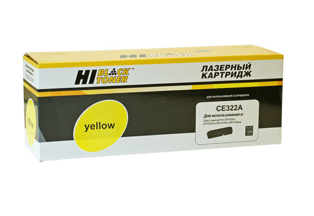 Картридж Hi-Black (HB-CB542A/CE322A) для HP CLJCM1300/CM1312/CP1210/CP1525, Y, 1,4K
