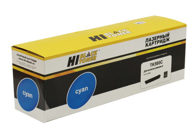 Тонер-картридж Hi-Black (HB-TK-580C) для KyoceraFS-C5150DN/ECOSYS P6021, C, 2,8K