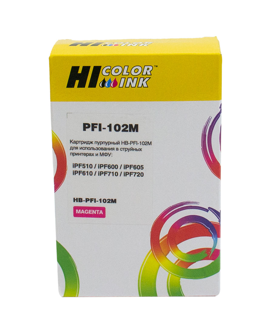 Картридж Hi-Black (HB-PFI-102M) для Canon IPF-510/600/710,M