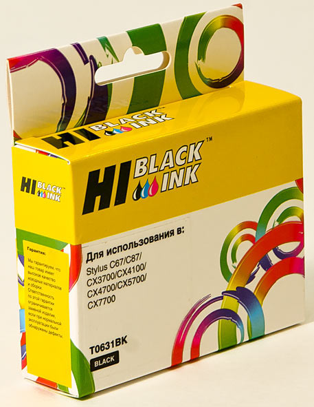 Картридж Hi-Black (HB-T0631) для Epson StylusC67/87/CX3700/4100/4700, Bk