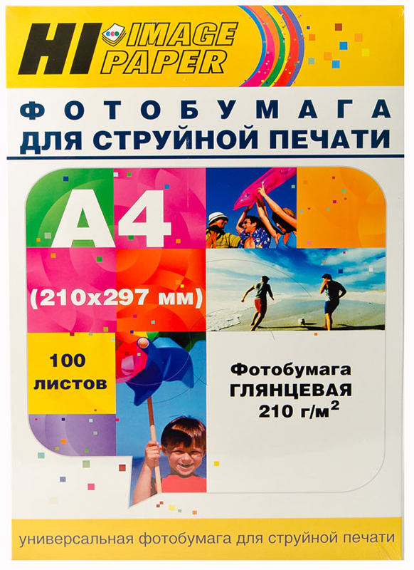 Фотобумага Hi-Image Paper глянцевая односторонняя, A4, 210г/м2, 100 л.