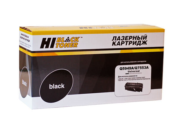Картридж Hi-Black (HB-Q5949A/Q7553A) для HP LJ1160/1320/P2015/ Canon 715, Универс, 3,5K