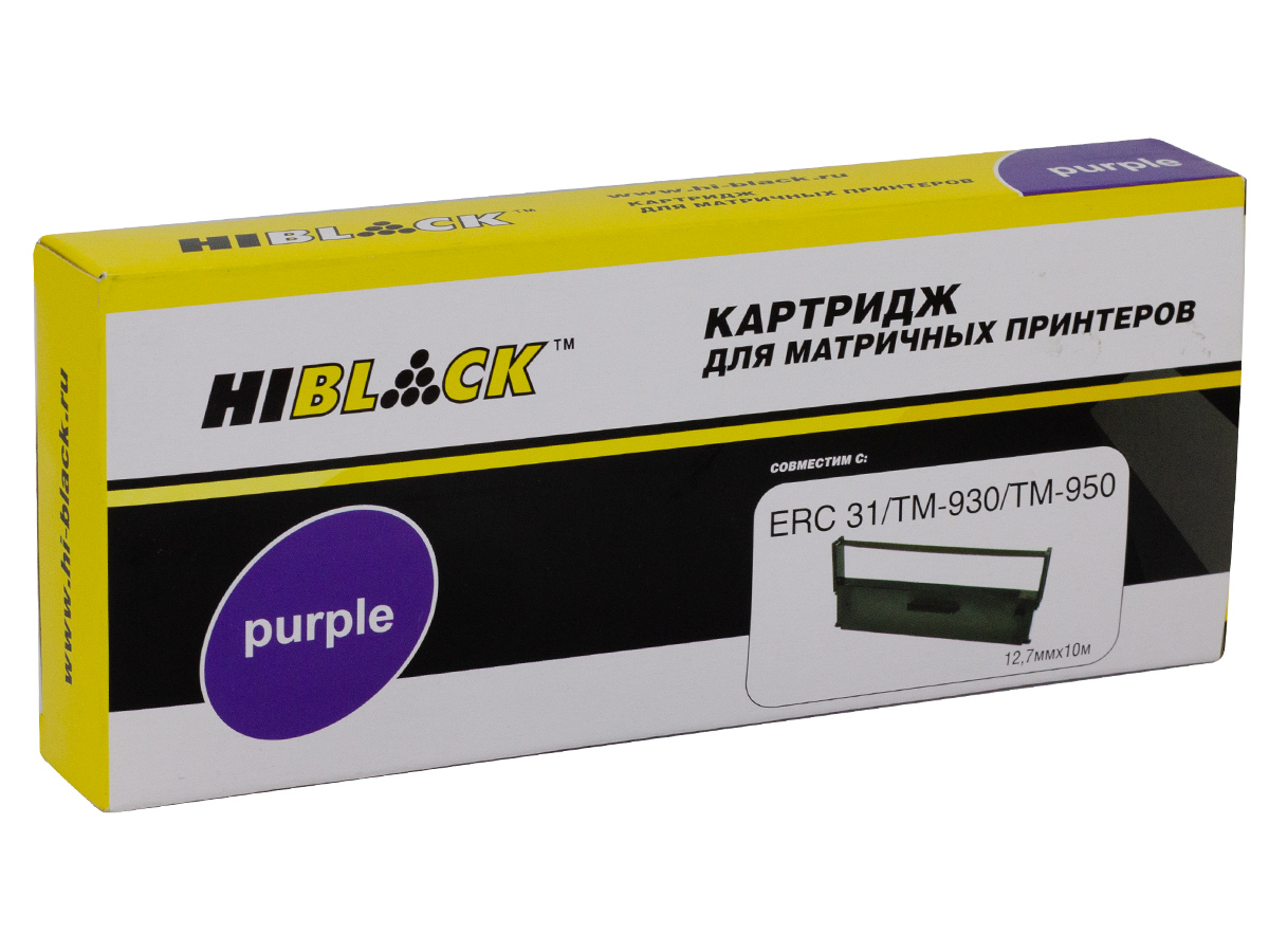 Картридж Hi-Black для Epson ERC-31/TM-950, Purple, 10м,уценка